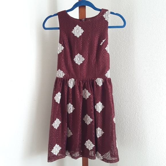 Altar'd State • High-Neck • Lace • Skater Dress - Picture 2 of 6